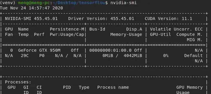 Ubuntu20.04 11.1安装深度学习环境 (drivers + cuda)