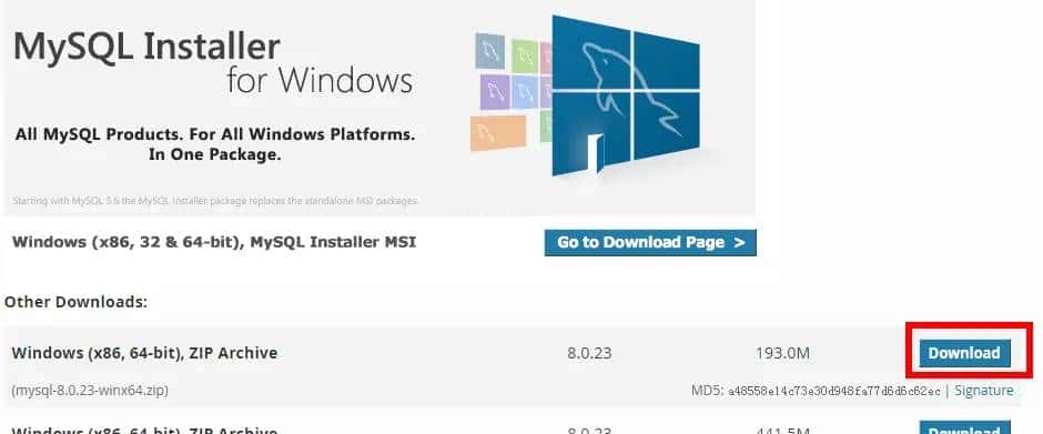 MySQL小白系列~免安装版下载与配置