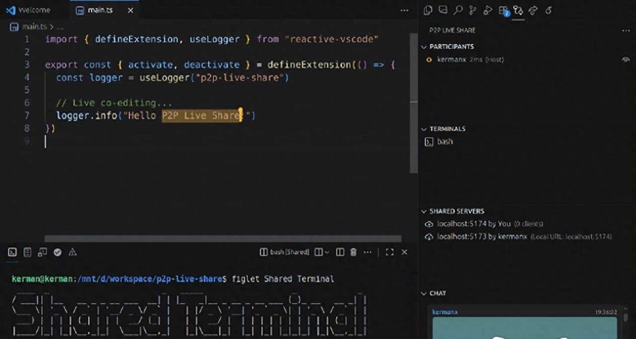 P2P Live Share:VSCode 协作开发插件 - 鹿快