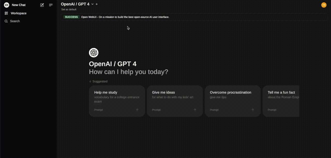 open webui 介绍 是一个可扩展功能丰富且用户友好的本地部署AI平台 - 鹿快