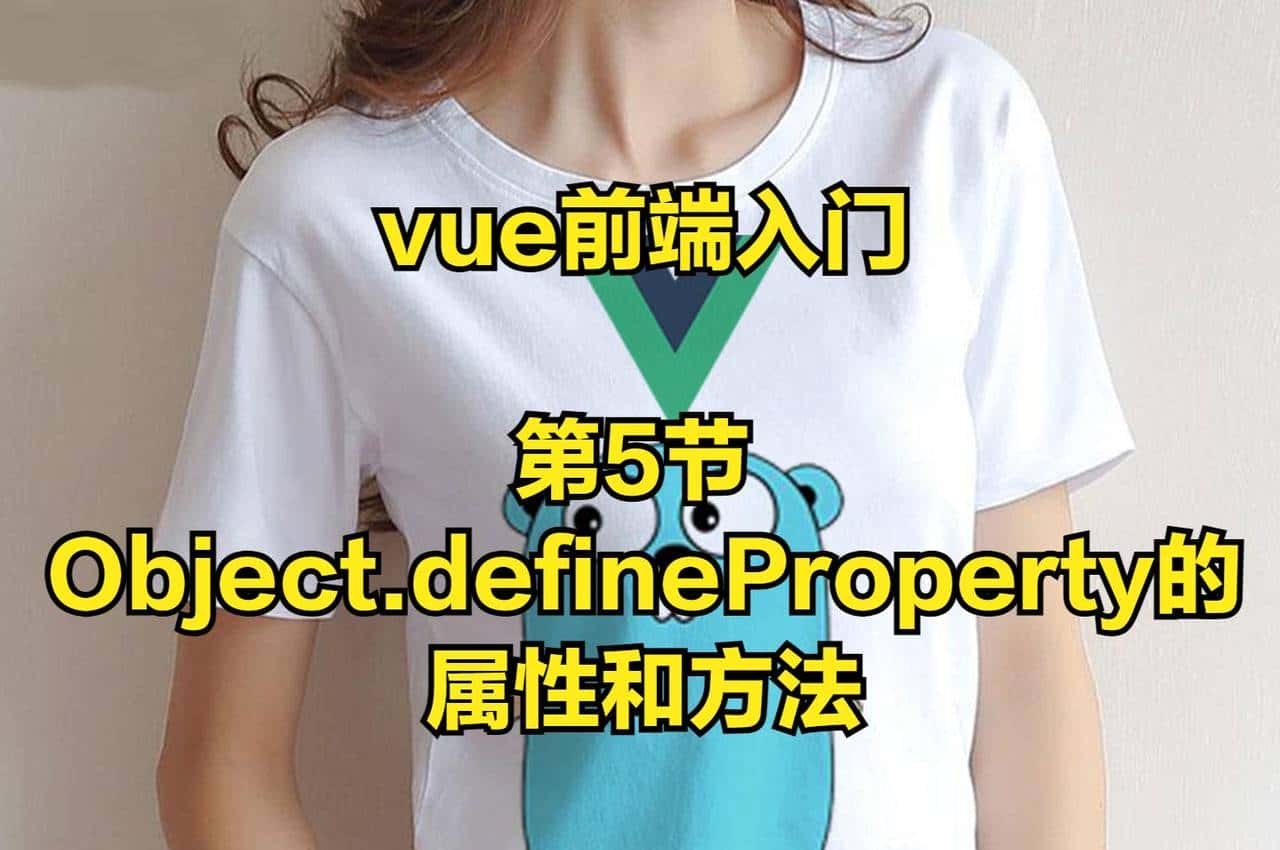 Vue前端入门,第5节 Object.defineProperty的属性和方法