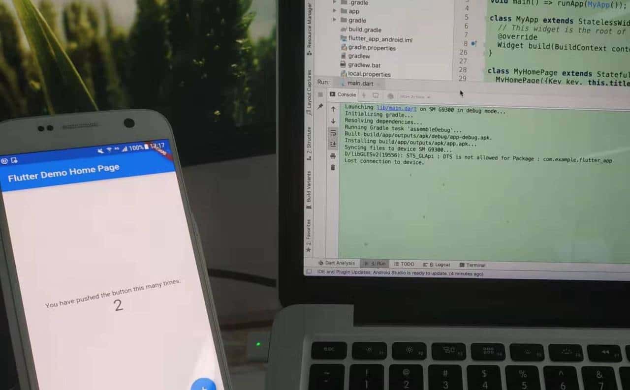 创建属于自己的第一个flutter项目