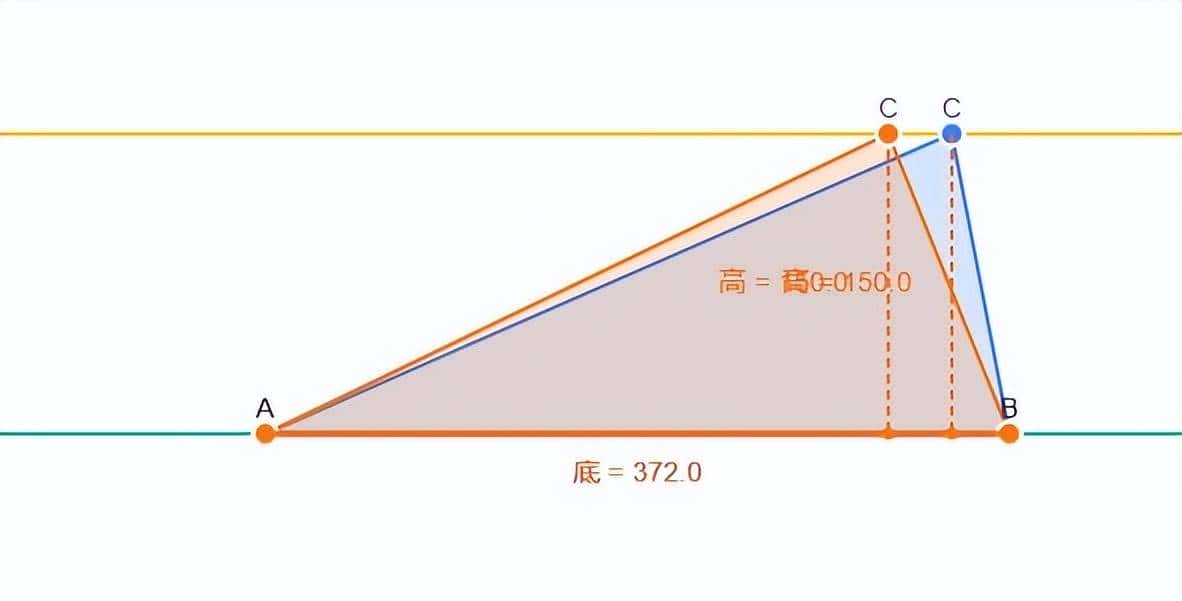 小学数学《等底等高的三角形面积相等》AI编程完整代码