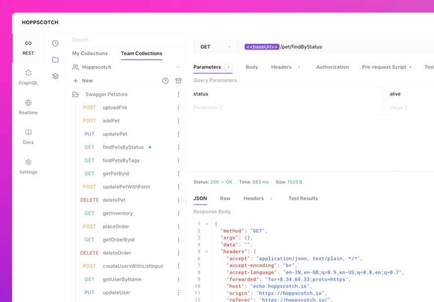 Hoppscotch - 免费开源的轻量级 API 接口开发/测试工具，取代 Postman