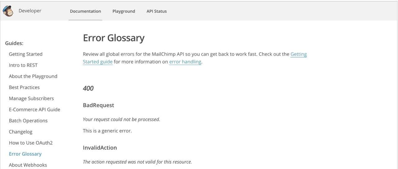 API状态和错误码