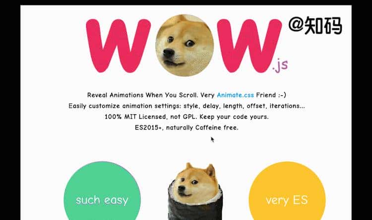 让网站动起来的js库，真漂亮，再也不用写复杂的动画了~wow.js - 鹿快