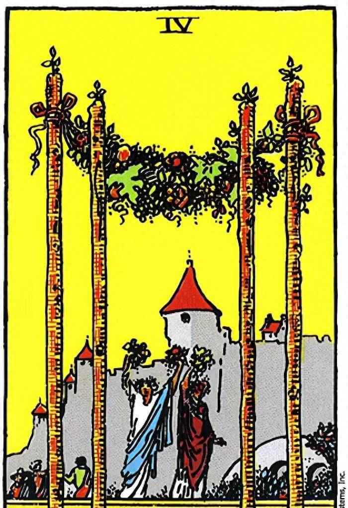 Bloomagical Tomorrow Tarot 明日塔罗：02/03/2022「权杖四」 - 鹿快