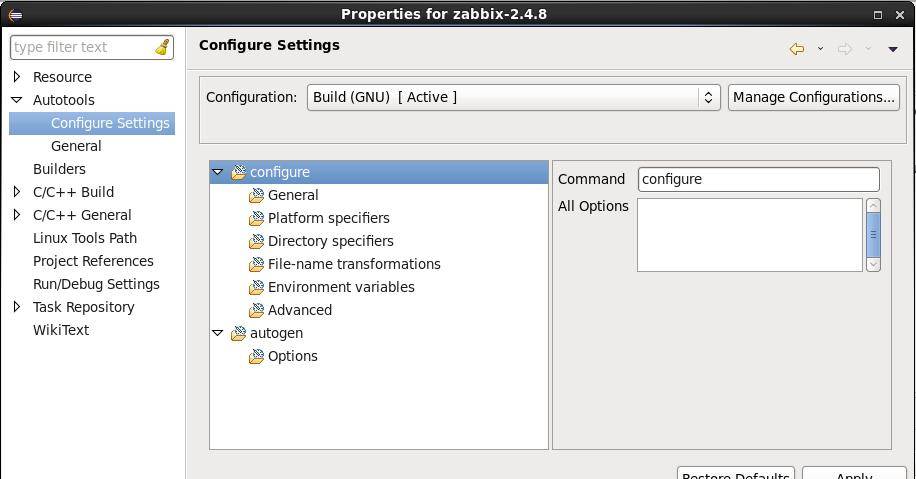 如何在Eclipse中搭建Zabbix源码的调试和开发环境