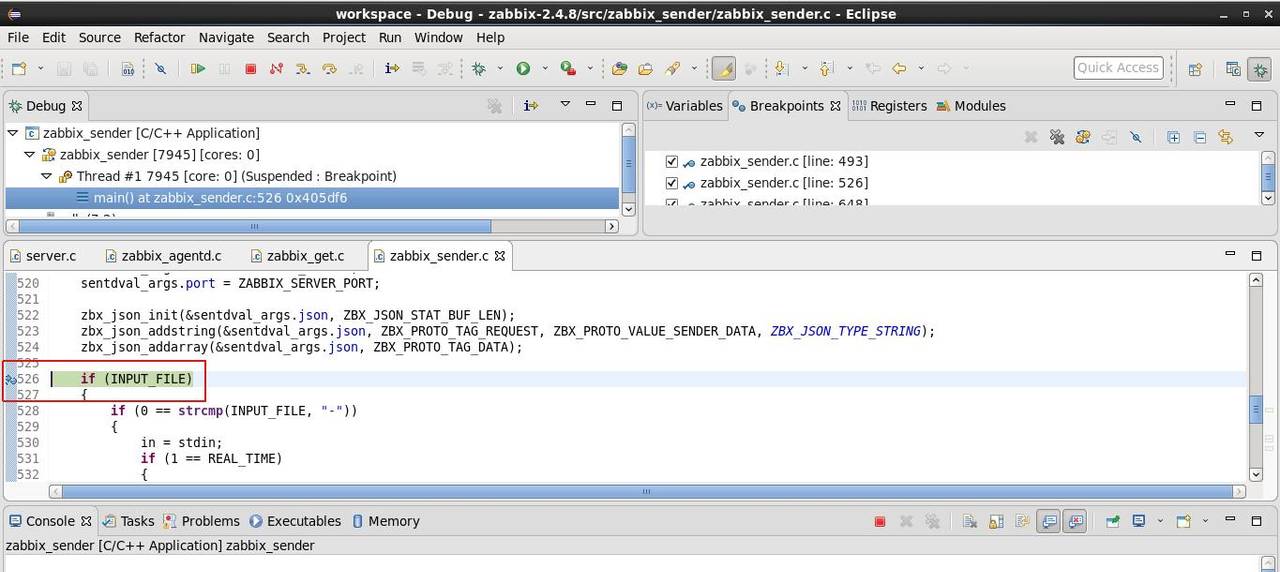 如何在Eclipse中搭建Zabbix源码的调试和开发环境