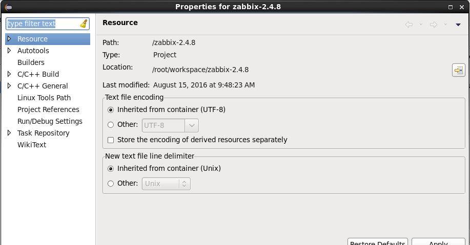 如何在Eclipse中搭建Zabbix源码的调试和开发环境