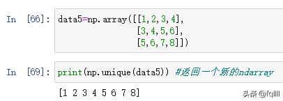 Python Numpy库用法笔记