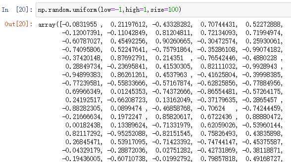 Python Numpy库用法笔记
