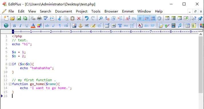 Editplus 3）开发相关功能