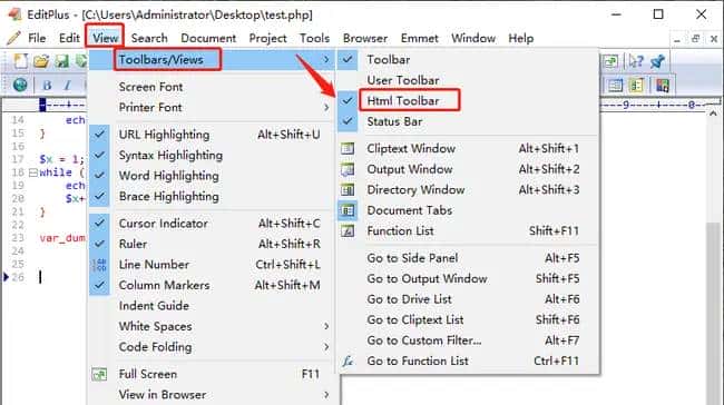Editplus 3）开发相关功能