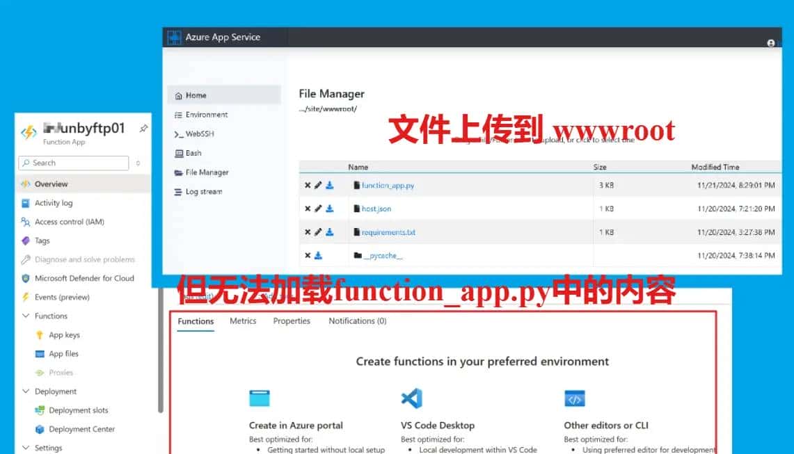 【Azure Function】FTP上传了Python Function文件后，无法在门户页面加载函数的问题 - 鹿快