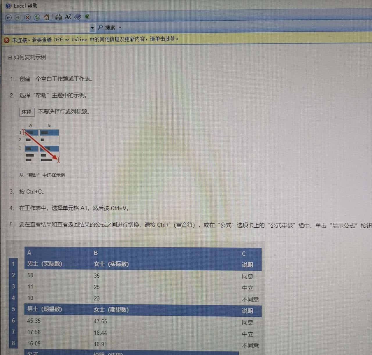 跟我学用OFFICE（32）——卡方检验（Chitest）