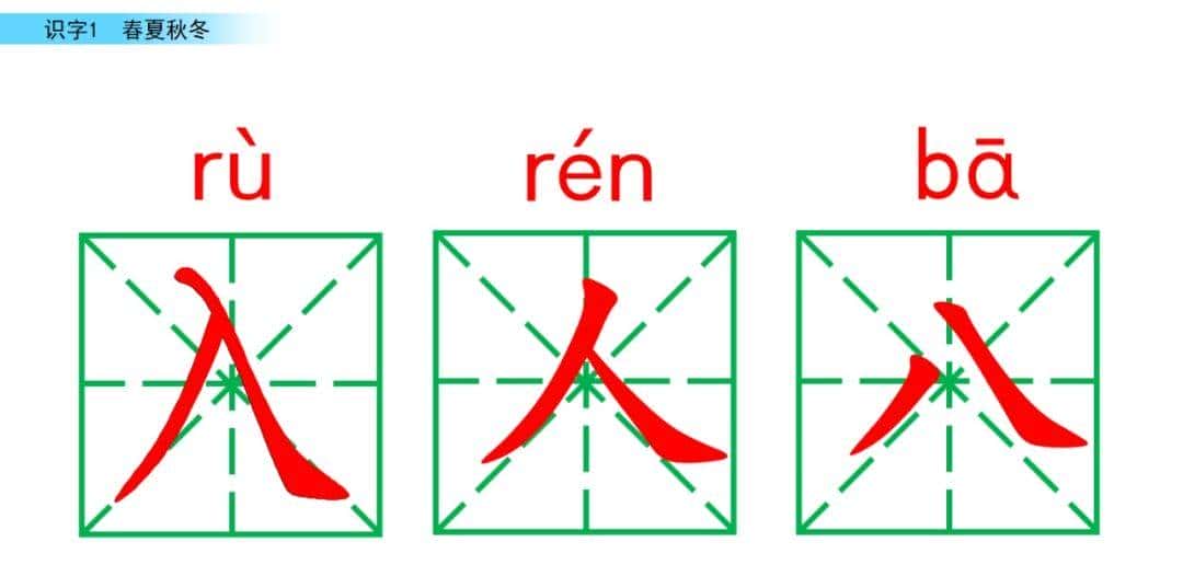 部编版一年级下册语文《春夏秋冬》知识点+图文讲解，给孩子预习