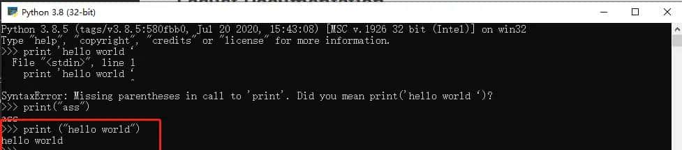 Python | 为什么Python报SyntaxError: Missing parentheses in call to  print ？错误