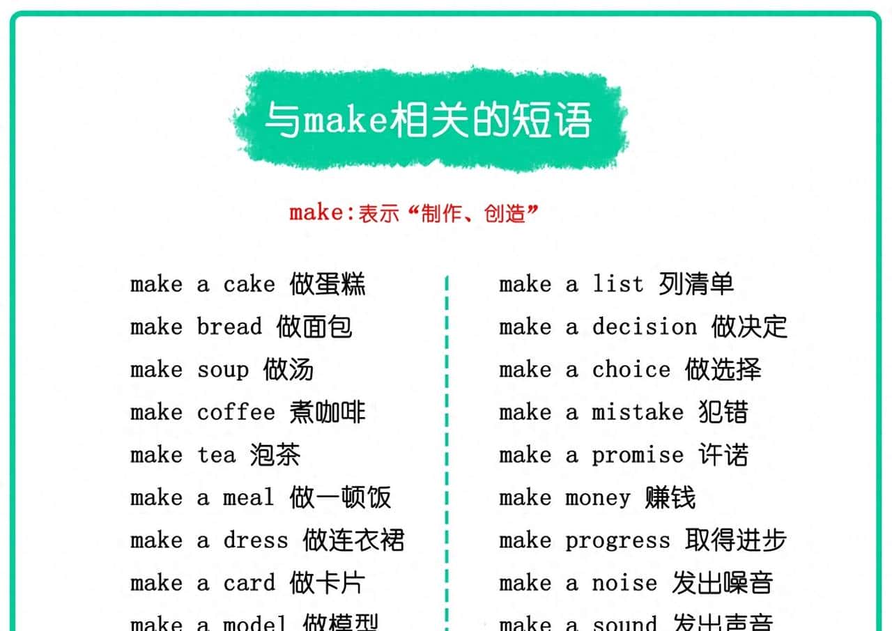 精通make短语，英语超easy！ - 鹿快