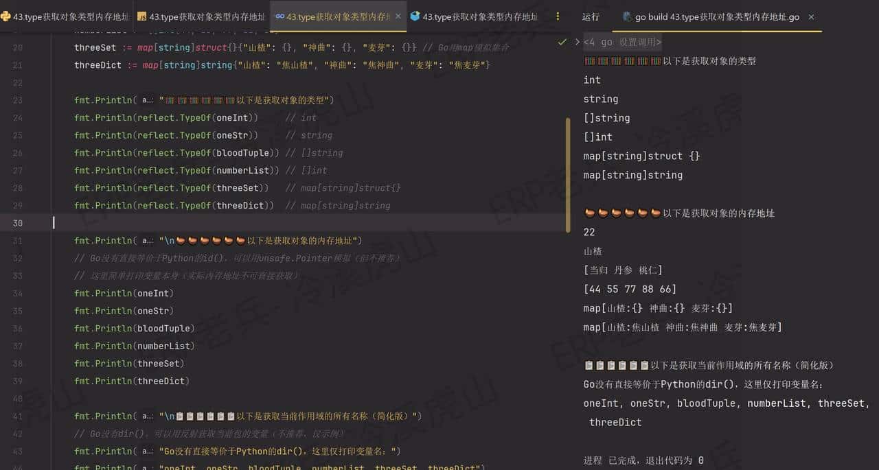 Python/JS/Go/Java同步学(第四十三篇)type获取对象类型内存地址
