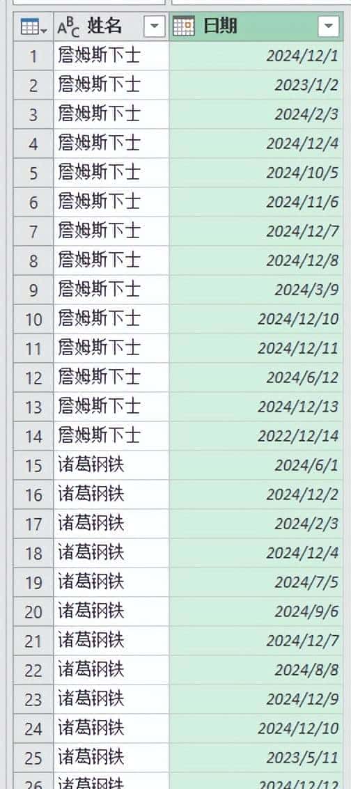 如何用 Excel 的 Power Query 计算两个日期之间相差几个星期？