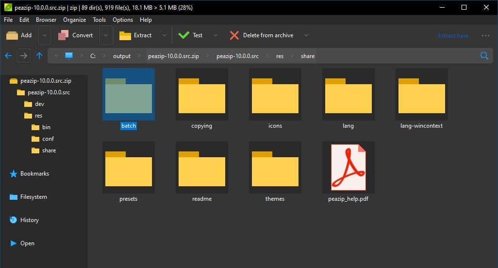 PeaZip 强大压缩工具,好看又好用!开源免费! - 鹿快