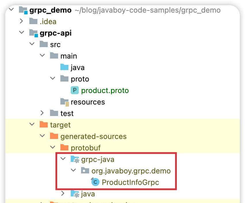 一个简单的案例入门 gRPC