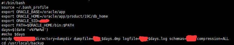 CentOS中的Oracle备份脚本
