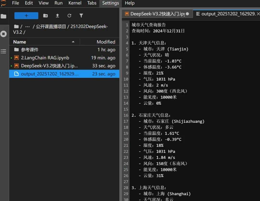 国产最强 DeepSeek-V3.2 快速上手 + LangChain集成