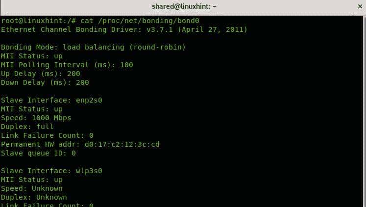 linux 网卡bond模式
