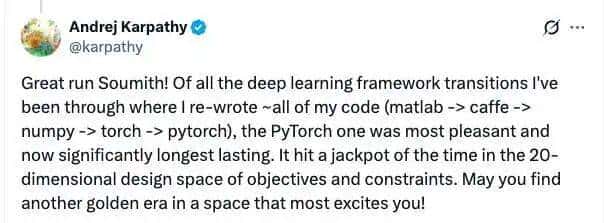 “我不想一辈子只做PyTorch！”创始人8年封神后宣布卸任，AI 圈进入接班时刻