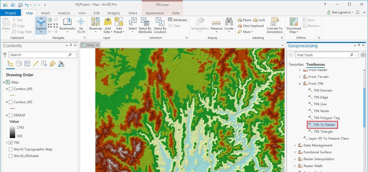 ArcGIS Pro中等高线相关操作知识汇总