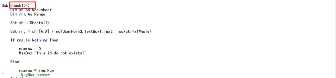 Excel VBA 小白入门窗体应用之增删改查