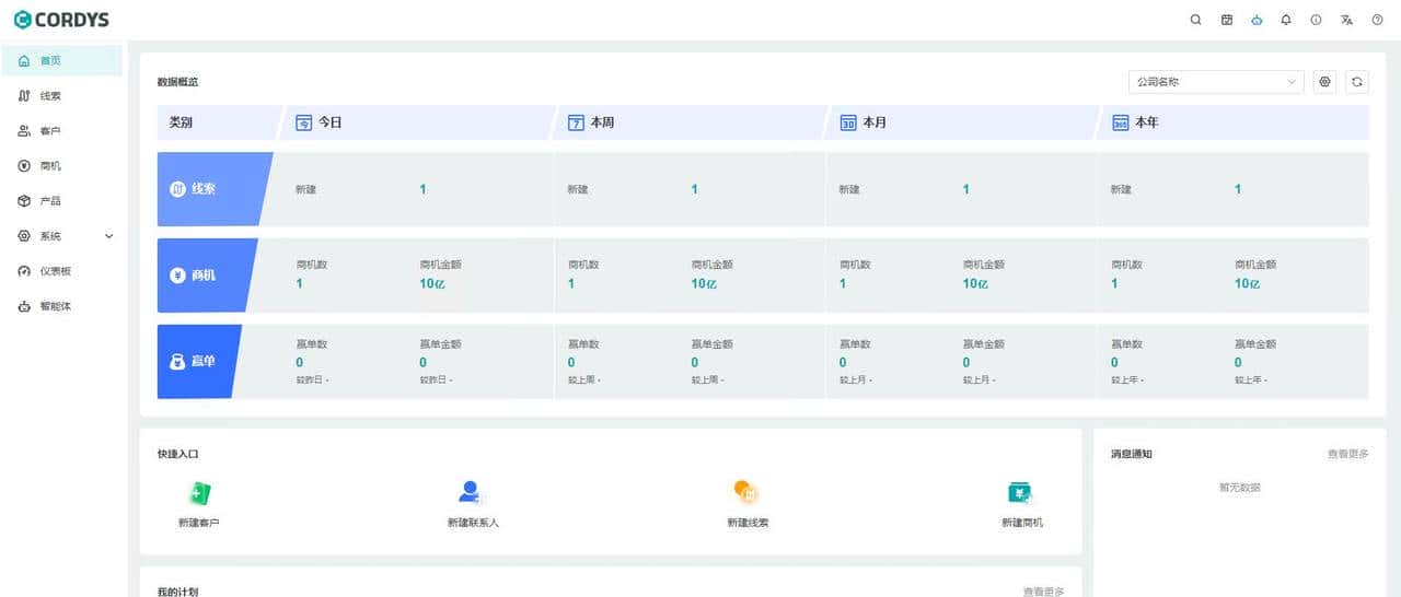 开源 AI CRM 系统！新一代客户关系管理系统！