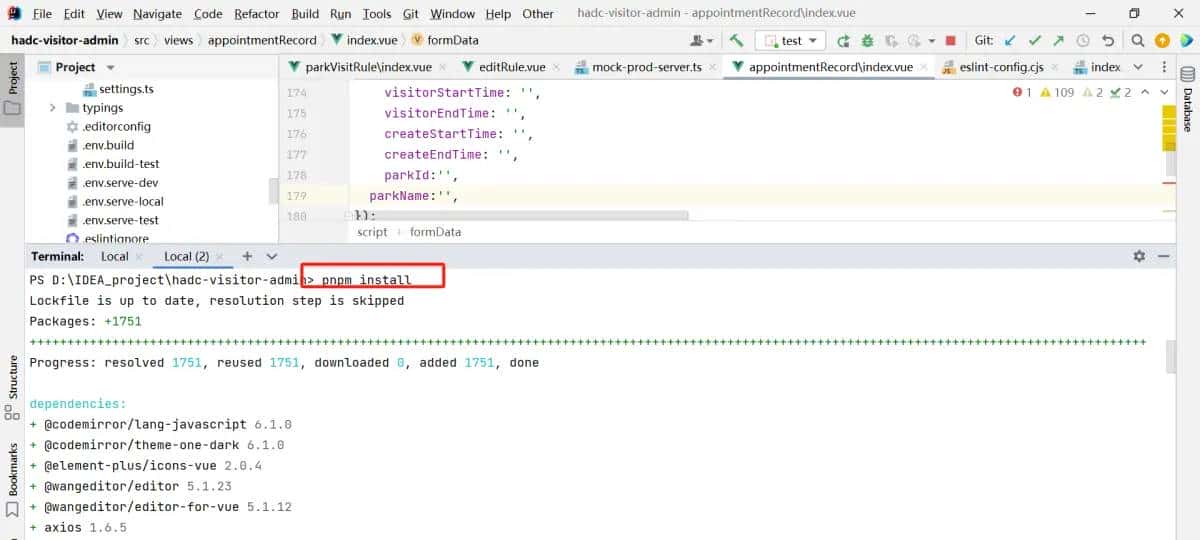 npm install pnpm报错
