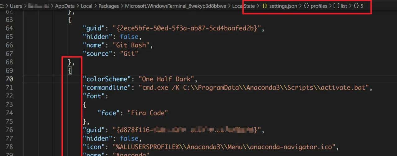 如何在Windows Terminal中启用Anaconda命令