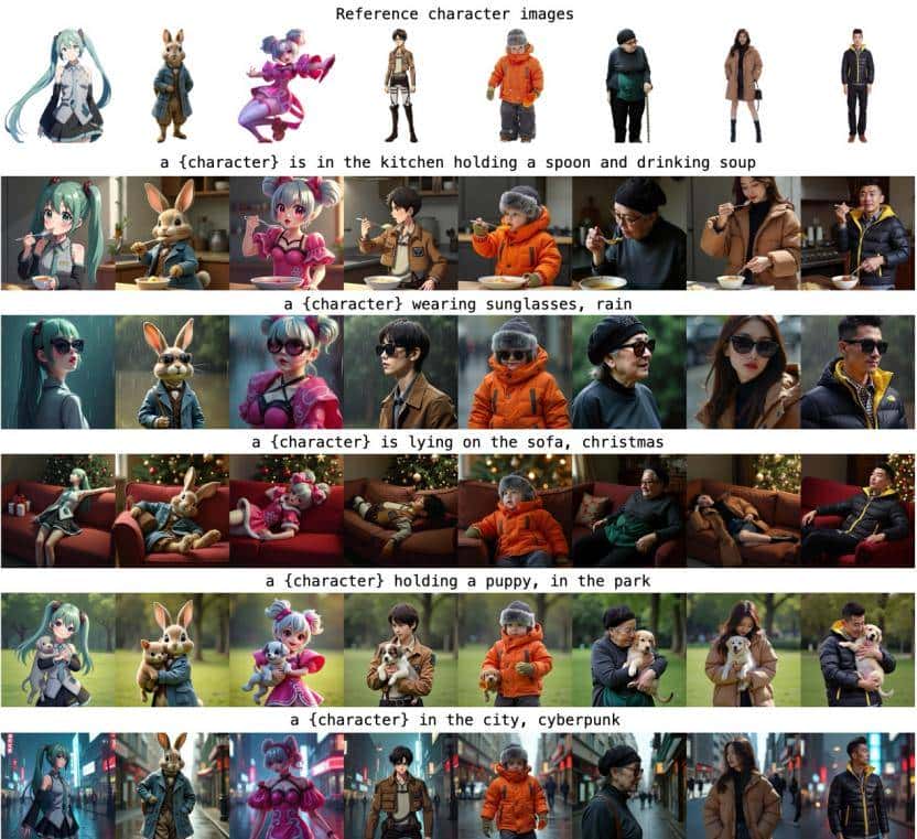 可媲美GPT-4o的开源图像生成框架来了！解决角色一致性难题