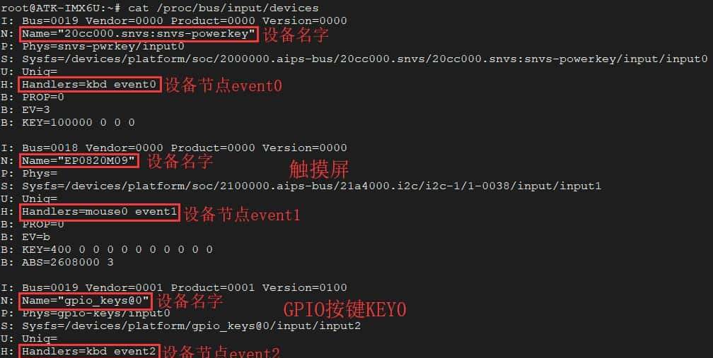 正点原子I.MX6U嵌入式Linux C应用编 第十八章 输入设备应用编程
