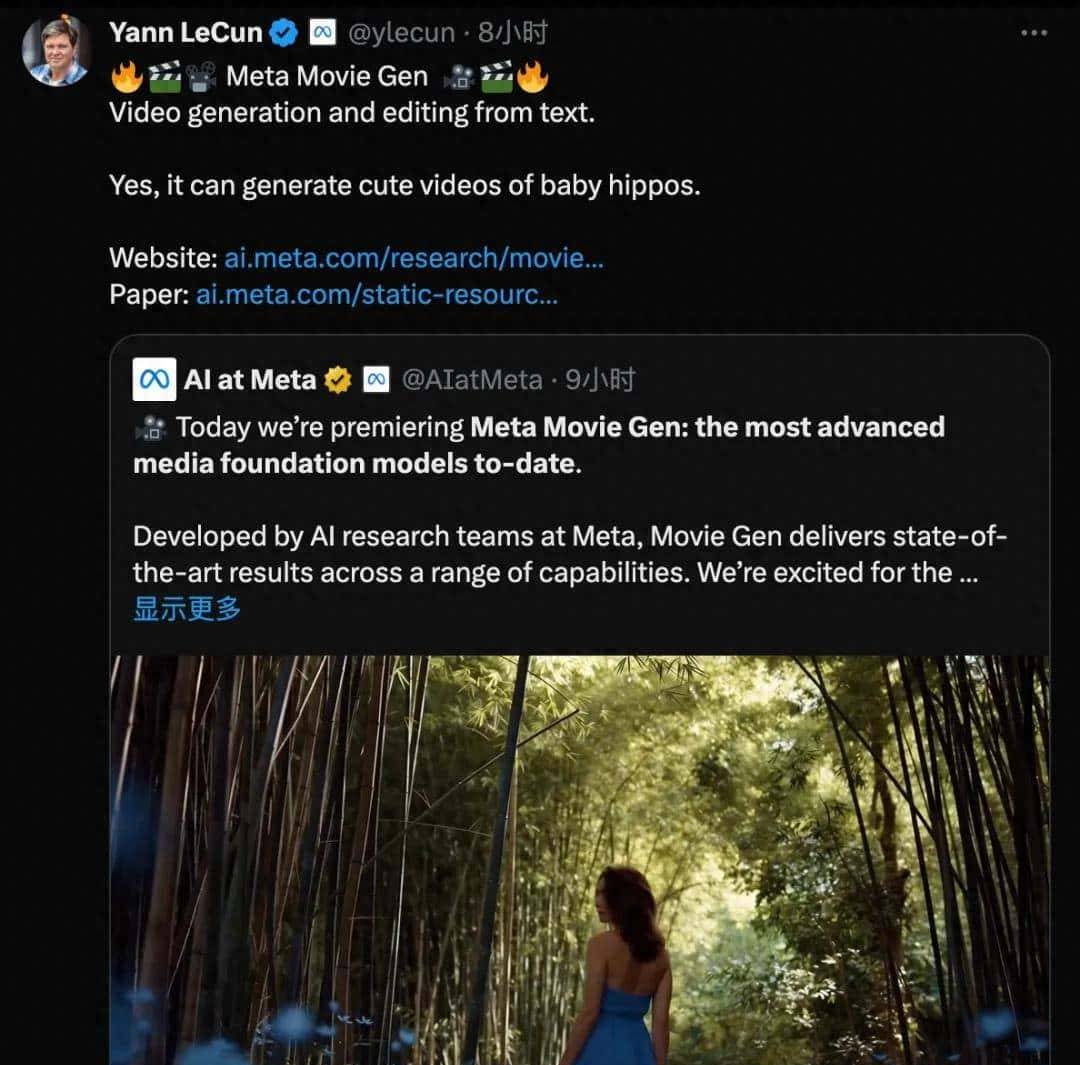 Meta又给OpenAI一记重击,视频生成Movie Gen登场,可以配音、编辑