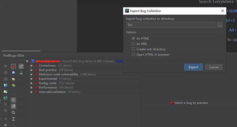 idea插件FindBugs-IDEA的使用