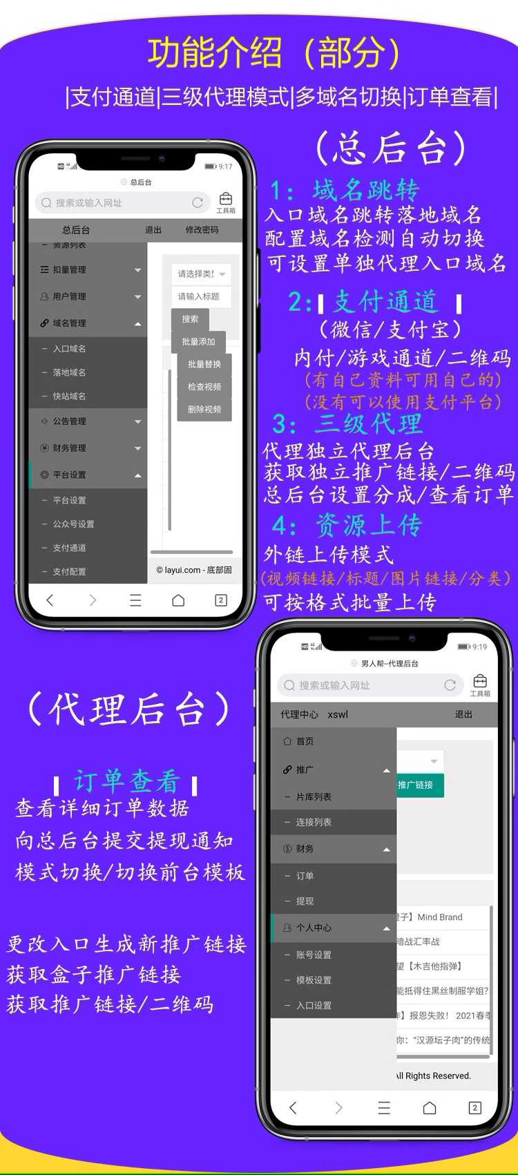 视频打赏系统 小说付费 在线视频单独购买包天包月源码搭建售源码