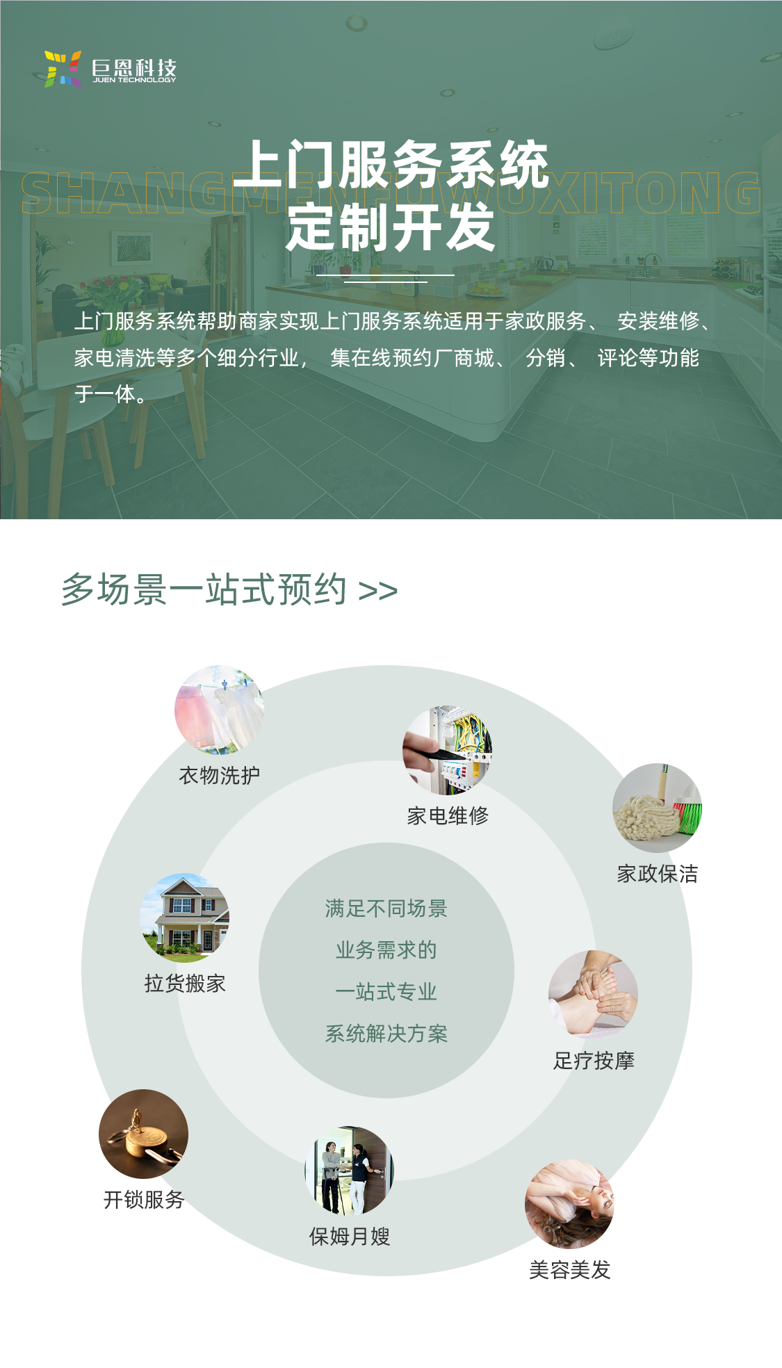家政app开发制作同城上门预约服务小程序维修保洁按摩app系统源码 - 鹿快