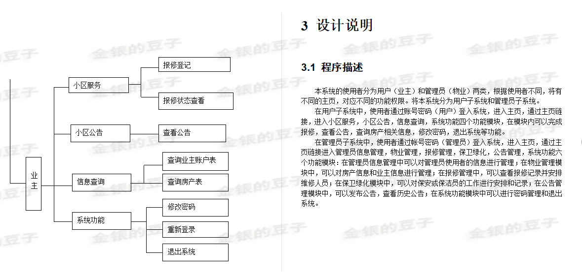 javaweb jsp servlet小区物业管理系统报修业主房产管理程序源码
