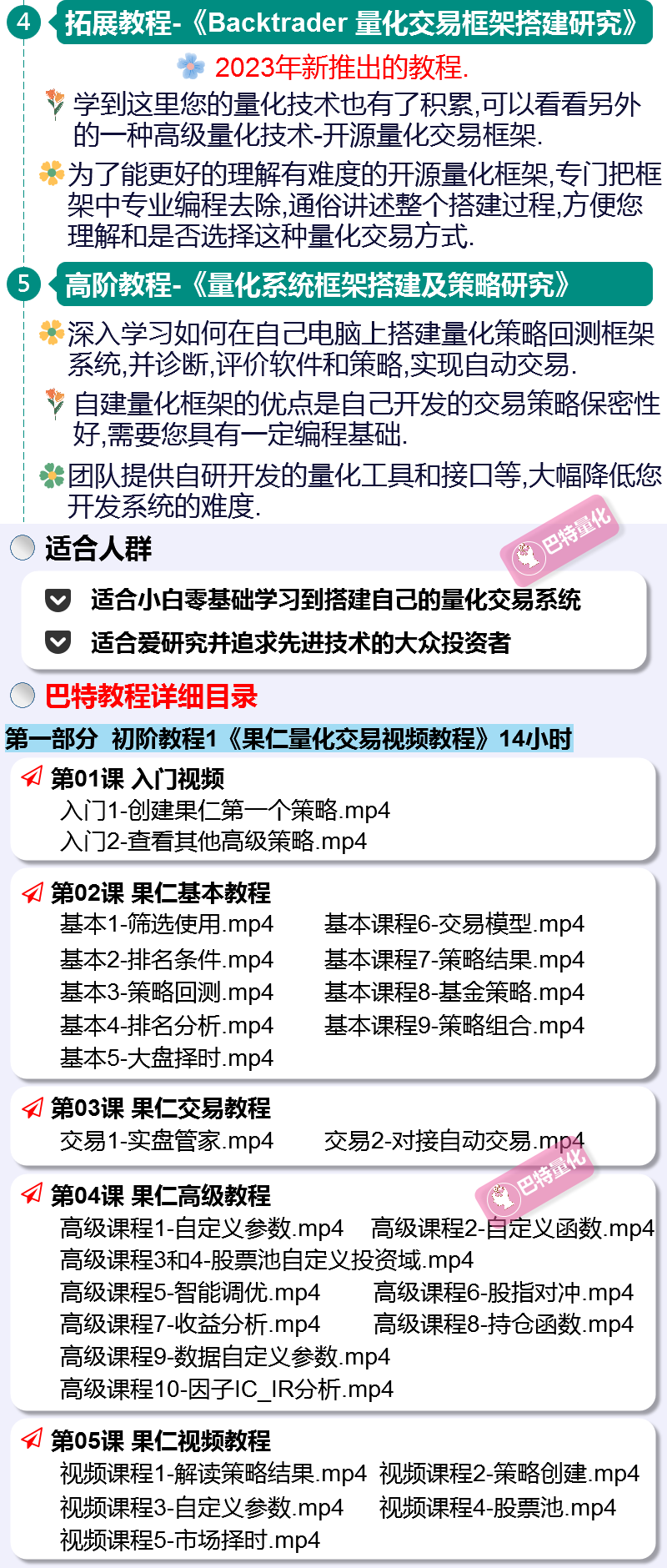 股票量化交易策略源码股市自动交易程序软件入门python视频教程