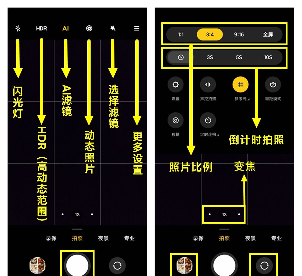 小米手机相机按钮功能详解？ - 鹿快