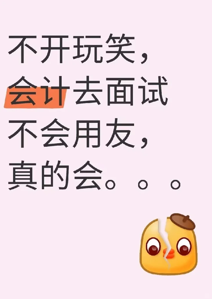不开玩笑，会计去面试不会用友，真的会... - 鹿快